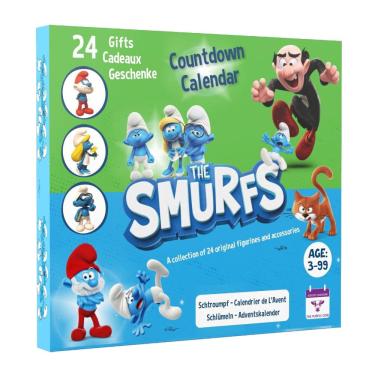Imagem de Calendário do Advento The Purple Cow Smurfs 2024 com 12 estatuetas