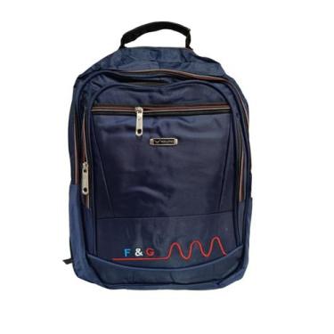 Imagem de Mochila masculina resistente Faculdade, Trabalho F&G - Q1817, Azul