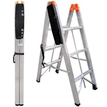 Imagem de Escada Dobrável Palito de alumínio 3 degraus - N24035753 - Conthey