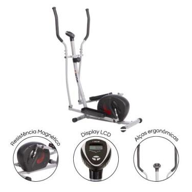 Imagem de Elíptico Kikos 4004 Magnético 8 Níveis de Tensão Fitness Display LCD, 