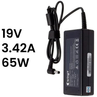 Imagem de Fonte Notebook Compatível Com Positivo- 19V 3.42A 65W - 5.5 X 2.5mm - 