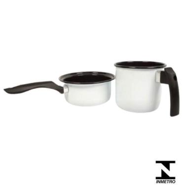 Imagem de Conjunto Baby 2 Pçs Branco Esm. Indução Cooktop Elétrico Gás - Chalott