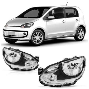 Imagem de Farol Dianteiro UP! Tsi 2014 A 2017 Máscara Cromado - Automotive Impor