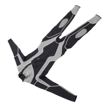 Imagem de Terno de Mergulho de Uma Peça, Roupa de Neoprene para Homens, Traje de Mergulho de Surf de Corpo Inteiro Com Zíper Dianteiro, Respirável Leve Confortável, Joelheiras Quentes (L)