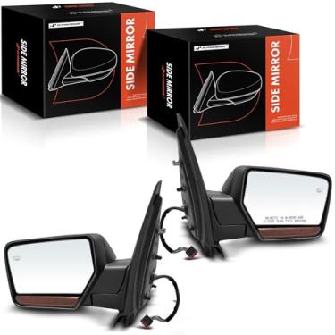 Imagem de A-Premium Par (2) espelhos retrovisores elétricos do lado do motorista e do passageiro - compatível com Ford Expedition & Lincoln Navigator - Espelho retrovisor externo externo dobrável elétrico