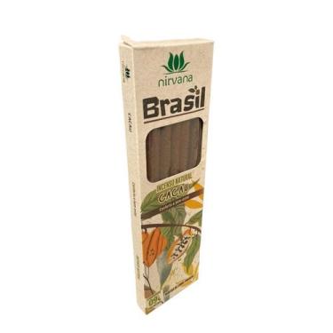Imagem de Incenso Natural Nirvana Cacau Brasil Cx Com 9 Varetas - Lua Mística - 