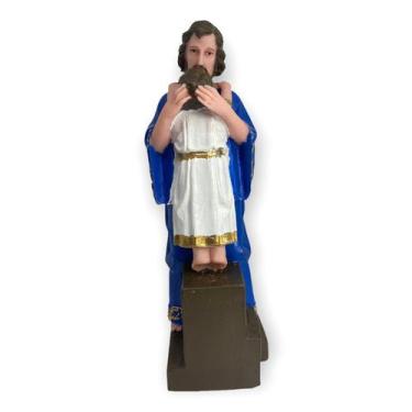 Imagem de Escultura São José Afetuoso 20 cm em resina - Lua Mistica