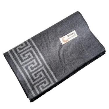 Imagem de Cachecol Masculino Elegante Inverno Lã Macio Estiloso Casual - Cashmer