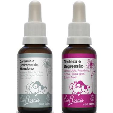 Imagem de Kit Floral Pet Cachorro Gato: Tristeza Depressão + Carência Sindrome d