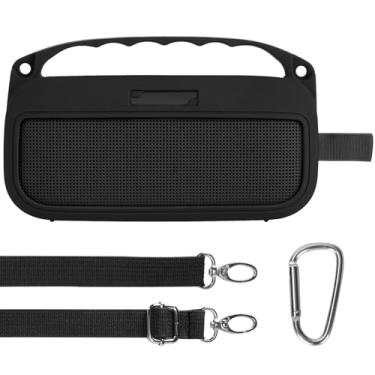 Imagem de Lebakort Capa de silicone compatível com alto-falante portátil Bose SoundLink Flex 2ª geração/Bose SoundLink Flex Bluetooth (capa preta)