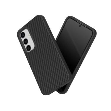 Imagem de RhinoShield Capa compatível com [Galaxy S24] | SolidSuit - Capa protetora de design fino absorvente de choque com acabamento fosco premium 3,5 m/proteção contra quedas de 3,4 m - Fibra de carbono