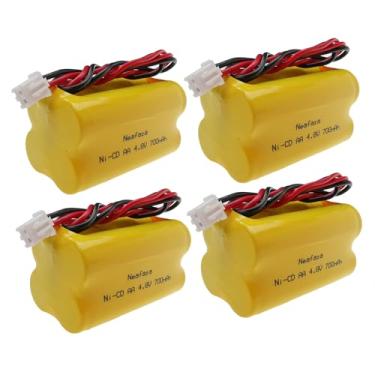 Imagem de NEAFAZA Bateria de luz de emergência 4,8V 700mAh Ni-CD para Emergi-Lite BL93NC487, OSI OSA-126 OSA126 BL93NC484 BL93NC485, saída de luz Co BAA-48R BAA48R, Interstate NIC0186, Dantona Custom-43