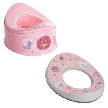 Imagem de Kit Desfralde Penico Assento Sanitário Redutor Vaso Plasútil, Bichinho