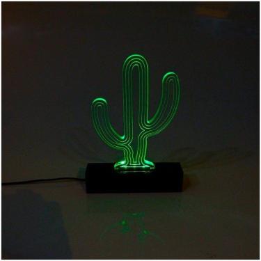 Imagem de Luminária De Acrílico Decoração Cactos