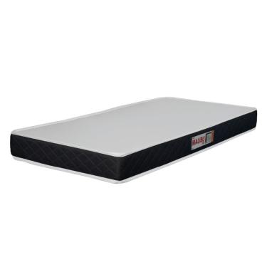 Imagem de Colchão Solteiro Espuma D20 Malibu 78x188x12cm Preto / Branco Hellen Branco/preto