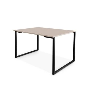 Imagem de Mesa De Jantar Para 4 Lugares Em Mdf 20mm Klm Store Preto Com Off White