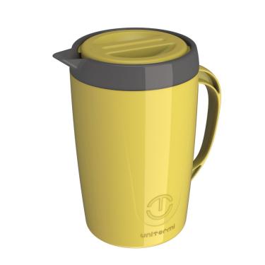 Imagem de Jarra Garrafa Térmica Caribe Tererê Suco água 2l Unitermi Amarelo