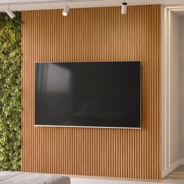 Imagem de Painel para TV Até 85 Polegadas Arconte Ripado 100% Mdf Nature Fosco -