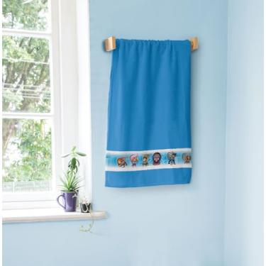 Imagem de Toalha Felpuda de Banho Transfer Patrulha Canina 70 cm x 1,40 m Com 3 peças