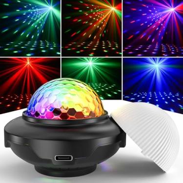 Imagem de Oloaxolx Bola De Discoteca Recarregável, Luzes Festa Alimentadas Por Bateria, Estroboscópicas Com Ativação Automática Som, Iluminação Dj Para Ambientes Internos, Festas, Casamentos, Eventos, Karaokê