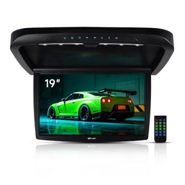 Imagem de Generic Monitor De Teto Automotivo Ultrafino 19" Com Tela Dobrável, Widescreen Hd Digital Tft Capacidade Para Exibir Vídeo 1080P, Reprodutor Montado No Interfaces Hdmi, Ir, Fm, Usb E Sd