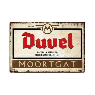 Imagem de Vintage Rum Chouffe Sinal De Metal Retro Arte Da Parede Para Homem Cav