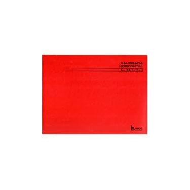 Imagem de Caderno Caligrafia Horizontal Pedagógico Capa Dura Brochura Vermelho 9