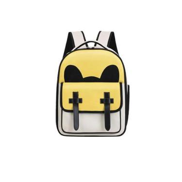 Imagem de Mochila Fofa Transporte Pet Cães E Gatos Felizes No Passeio Ou Viagem 