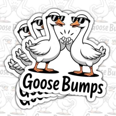 Imagem de (3 peças) Adesivo Silly Goose Certificado, Adesivo Silly Goose Bumps, Adesivos engraçados de ganso de 7,6 cm cortados à prova d'água para laptop, garrafa de água, telefone, janela, capacete, decalque
