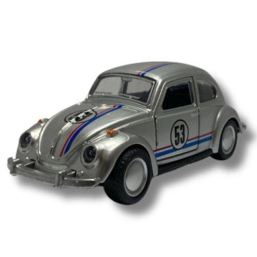 Imagem de Miniatura Volkswagen Fusca Herbie 53 Metal Fricção 1 por 32 - Toy King