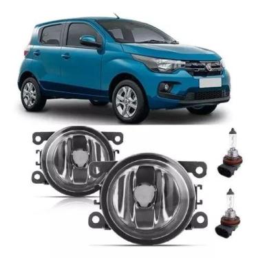 Imagem de Par Farol De Milha Fiat Mobi 2016 2017 2018 2019 2020 2021 + Lâmpada -