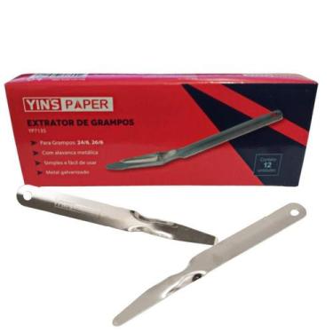 Imagem de Extrator De Grampo Tipo Espátula Metal Caixa C/12 Unidades - Yin's