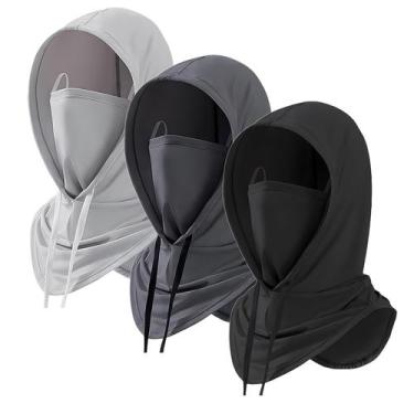 Imagem de Capuz de proteção UV Balaclava Sun para homens e mulheres, pacote com 