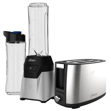 Imagem de Kit Blender Power 2 Jarras E Torradeira Inox Oster 220V