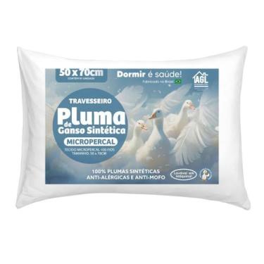 Imagem de Travesseiro Pluma de Ganso Sintética - Viver Bem Store