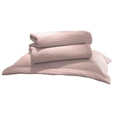 Imagem de Kit Colcha King Döhler Londres Rosa
