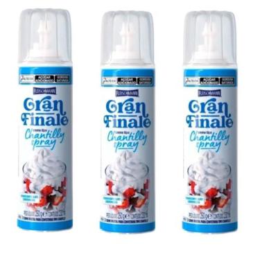 Imagem de Chantilly Spray Fleischmann Gran Finale 250G Kit 03 Unidades