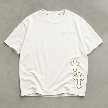 Imagem de Camiseta Oversized Basica Academia Streetwear God Minimalist - Helvog,
