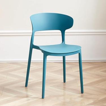 Imagem de Cadeiras Empilháveis Portáteis Para Interiores, Banquinho De Plástico Cadeiras De Jantar Leves Cadeira De Evento Comercial De Encosto Grosso Para Eventos Escritório Festa De Casamento