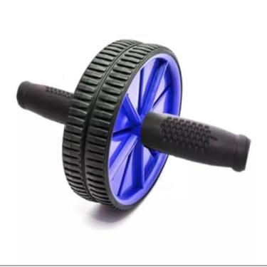 Imagem de Roda de Exercício Abdominal Para Treinos Fitness(Azul)