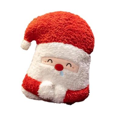 Imagem de IEUDNS Almofada de pelúcia de Natal Almofada de Natal Desenho animado Novidade macia Ornamento de pelúcia Decorações de janela saliente Almofada de boneca, Papai Noel