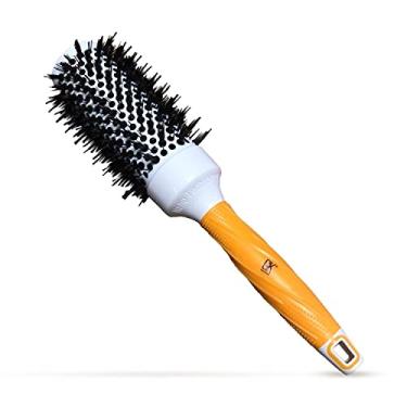 Imagem de GK Escova Secadora de Cabelo Elegante 53 mm, Escova Redonda, Escova Seca, Para Cachos de Cabelo | Use Escova de Cabelo de Javali para Alisamento de Cabelo e Brilho | Escova Redonda Queratina Global Perfeita para o Seu Cabelo