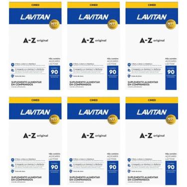 Imagem de Kit 6 Multivitamínico Lavitan AZ Original Com 90 Comprimidos - CIMED