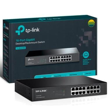 Imagem de Switch 16 Portas Gigabit Tp Link TL-SG1016D 10/100/1000mbps - TP-Link