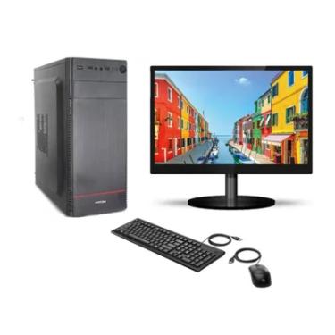 Imagem de Computador Completo, Intel Core I5, 10400f 10a Geração, 8Gb Ddr4, Geforce Nvidia 1Gb, SSD 240Gb, Windows 10, Monitor 19