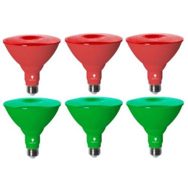 Imagem de Lâmpada LED Bluex Par38 Flood Green Red 18W (pacote com 6) - Bluex Bul