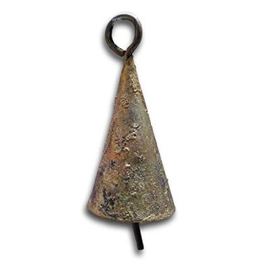 Imagem de Dúzia de sinos de lata em forma de cone com martelo de metal de 5,7 cm