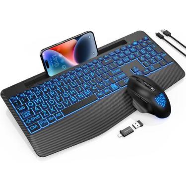 Imagem de Combinação de teclado e mouse sem fio SABLUTE Recarregável