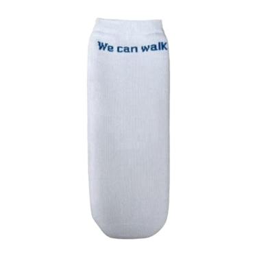 Imagem de OIIBWQ Meia de Prótese de Membro para Amputados, Meia Elástica de Proteção para Coto, para Prática Feminina, Branco S