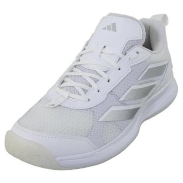 Imagem de adidas Tênis feminino Avaflash de cano baixo, Branco/Prata Metálico, 37